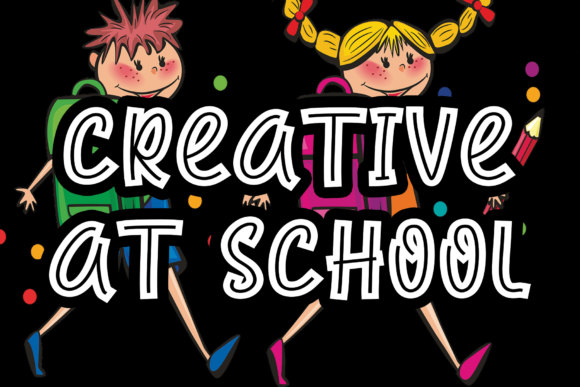 Creative at School: The Flexible Display Font for Whimsical Projects