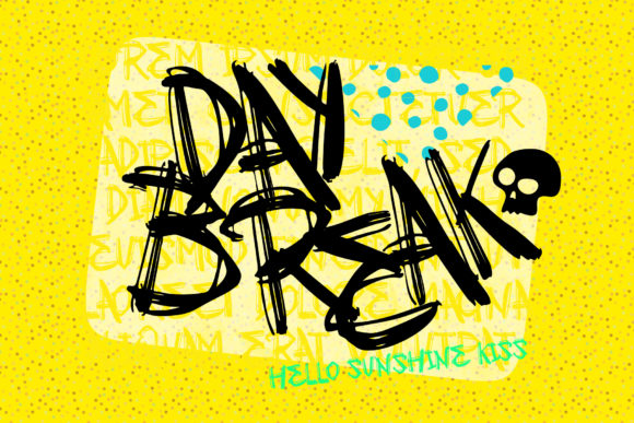 Day Break: A Brushed and Rough Lettered Display Font for Impactful Design