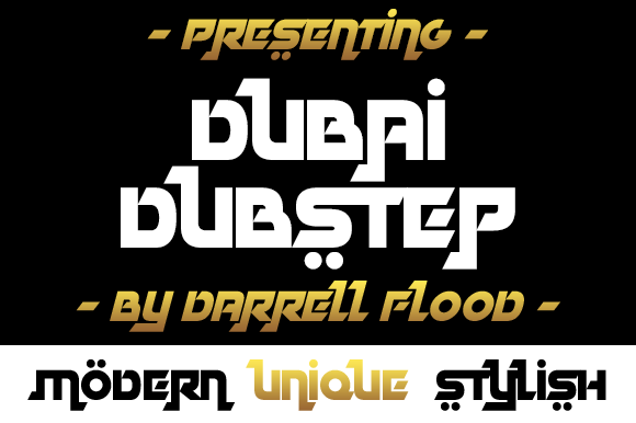 Dubai Dubstep: A Futuristic Arabic Display Font