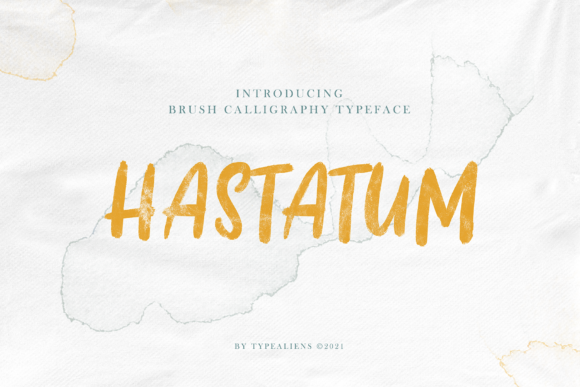Hastatum: Elevate Your Designs with a Friendly Brushed Font