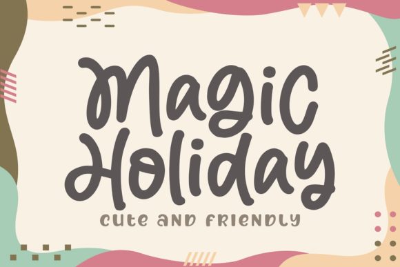 Magic Holiday: A Whimsical Display Font for Seasonal Branding
