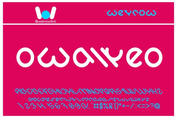 Owaikeo: The Futuristic Simple Display Font