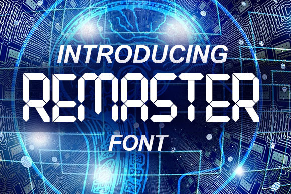 Remaster: The Digital Display Font Redefining Visual Impact