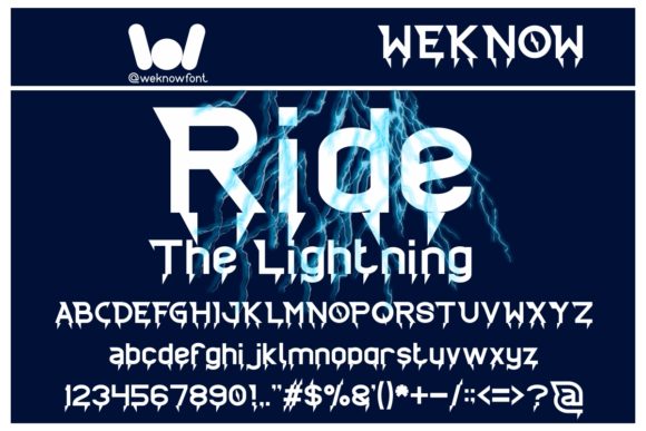 Ride the Lightning: A Bold Typeface for High-Impact Visuals