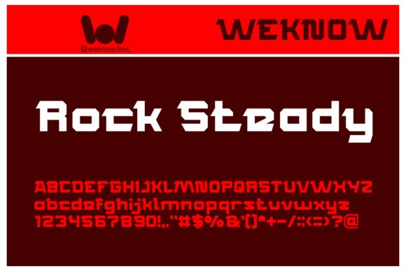 Rocksteady: A Quirky Display Font for Modern Design