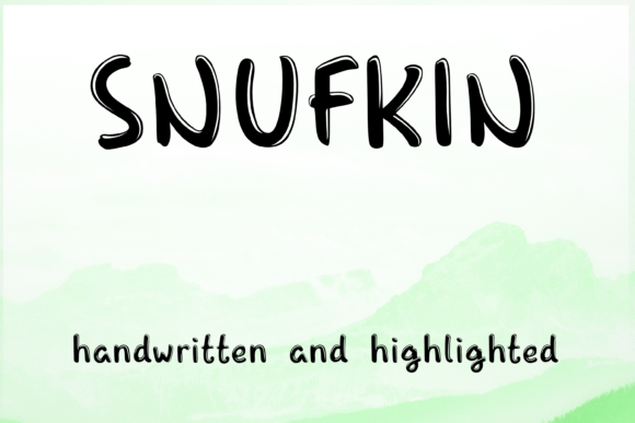 Snufkin: A Playful Display Font for Creative Projects