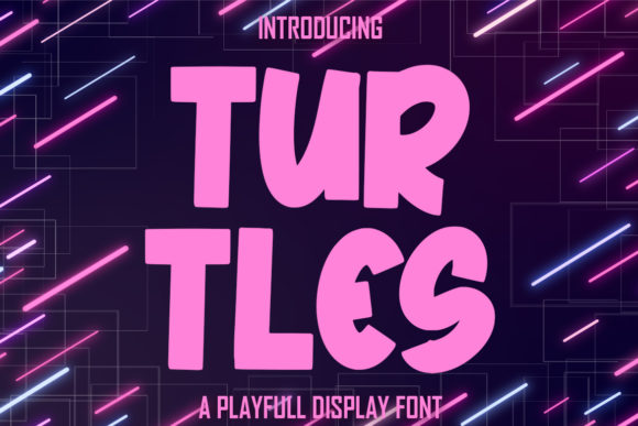 Turtles: The Bold, Fun Display Font That Transforms Your Creative Projects