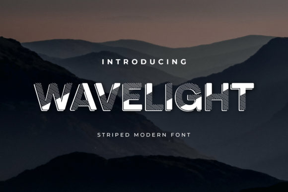Wavelight: The Modern Striped Font for Creative Projects